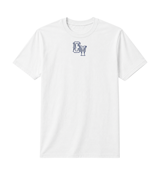 CV Baseball - Laces & Letters T-Shirt (White)